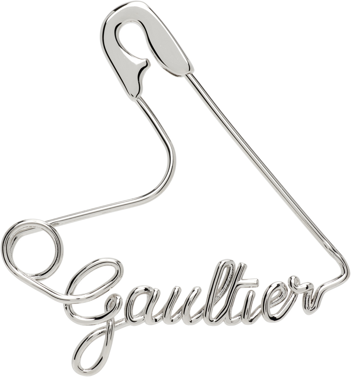 Jean Paul Gaultier 'The Heart Safety Pin' Single Earring