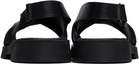 KLEMAN Black Ilot Oak Sandals