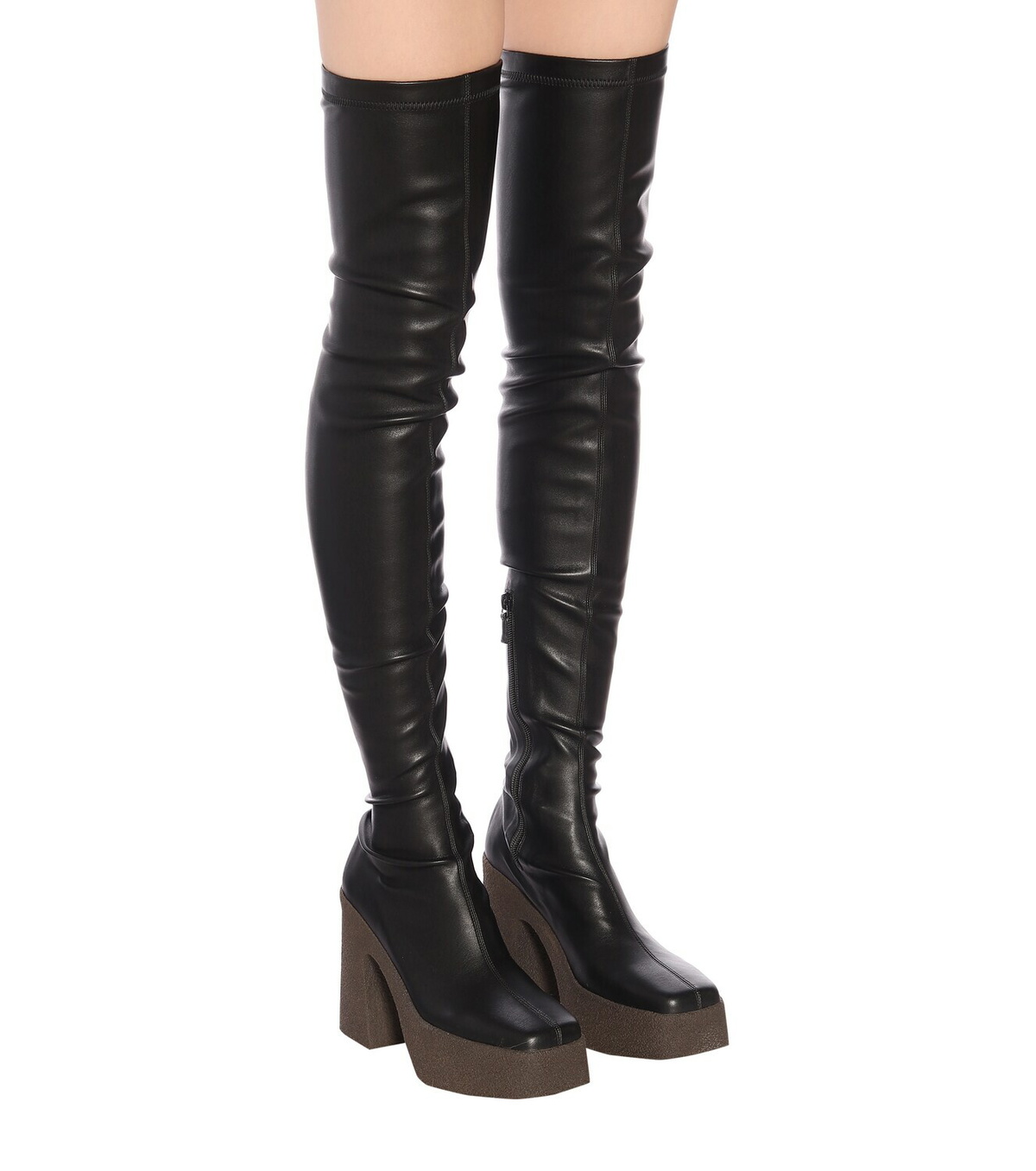 Stella McCartney Faux leather over-the-knee boots Stella