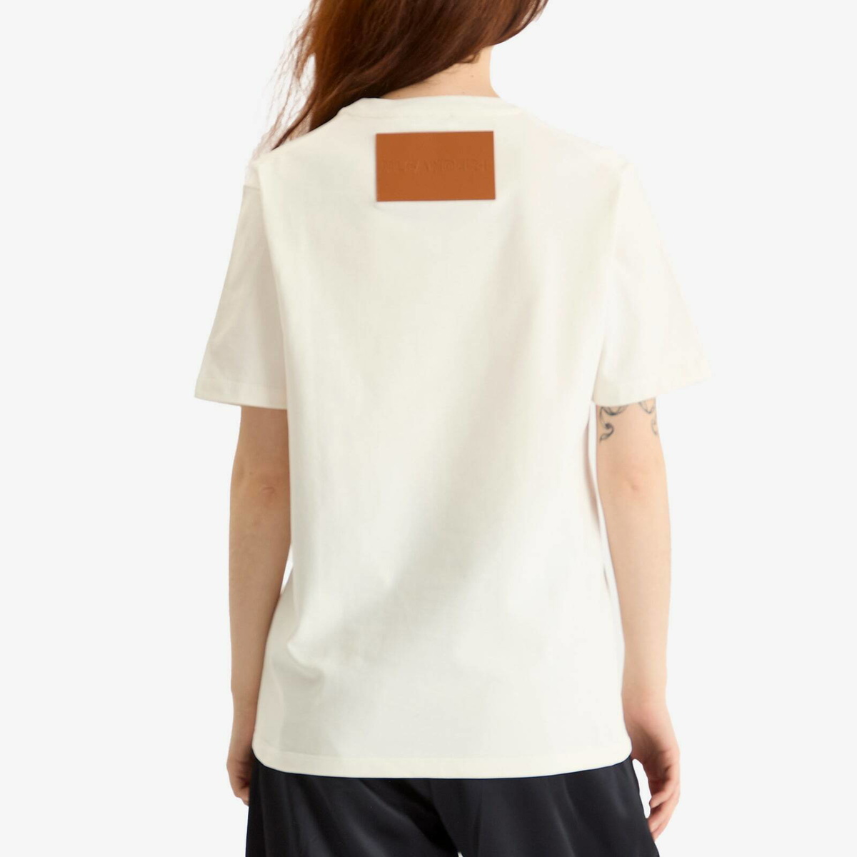 Jil Sander+ Women's Back Patch T-Shirt in Porcelain