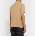 Fendi - Slim-Fit Logo-Embossed Cotton-Piqué Polo Shirt - Neutrals