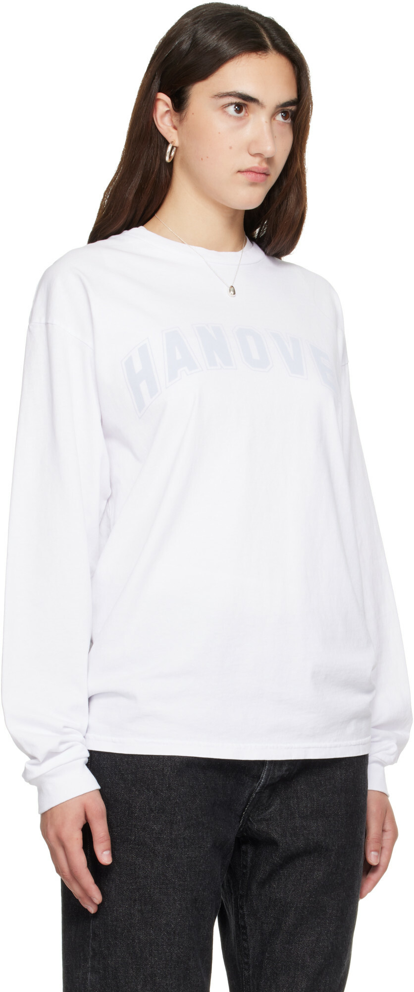 Hanover White 'Hanover' Long Sleeve T-shirt