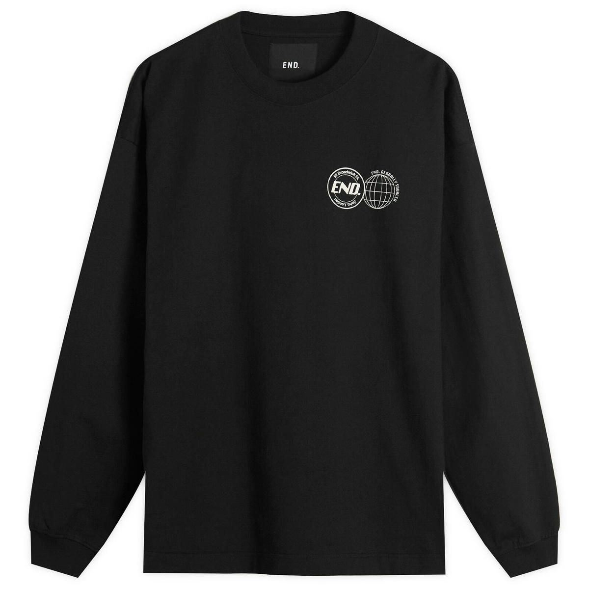 END. City Series 2.0 London Long Sleeve T-Shirt in Black