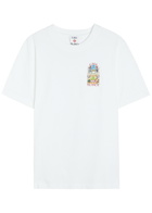Casablanca Landscape Printed Cotton T-shirt White
