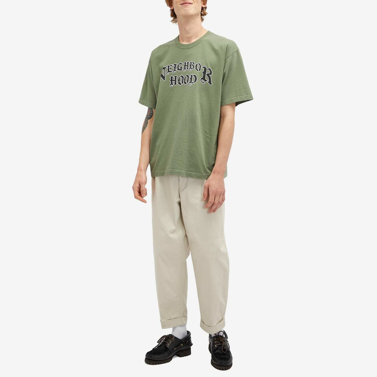 Neighborhood Men's SS-4 T-Shirt in Olive Drab Neighborhood