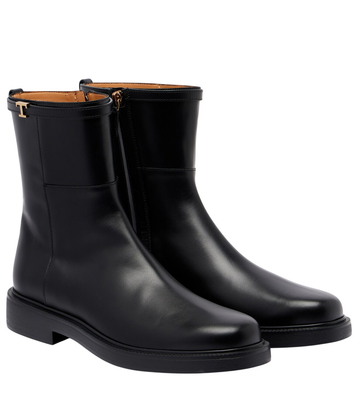 Photo: Tod's Leather ankle boots