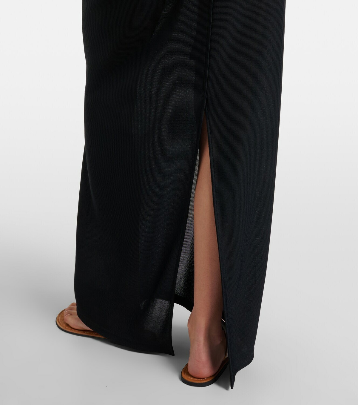 The Row Delyra ruched jersey gown