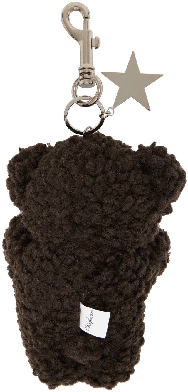 【vaquera】Teddy Bear キーチェーン BLACK 送関込 VAQUERA Black Furry Teddybear Keychain Vaquera