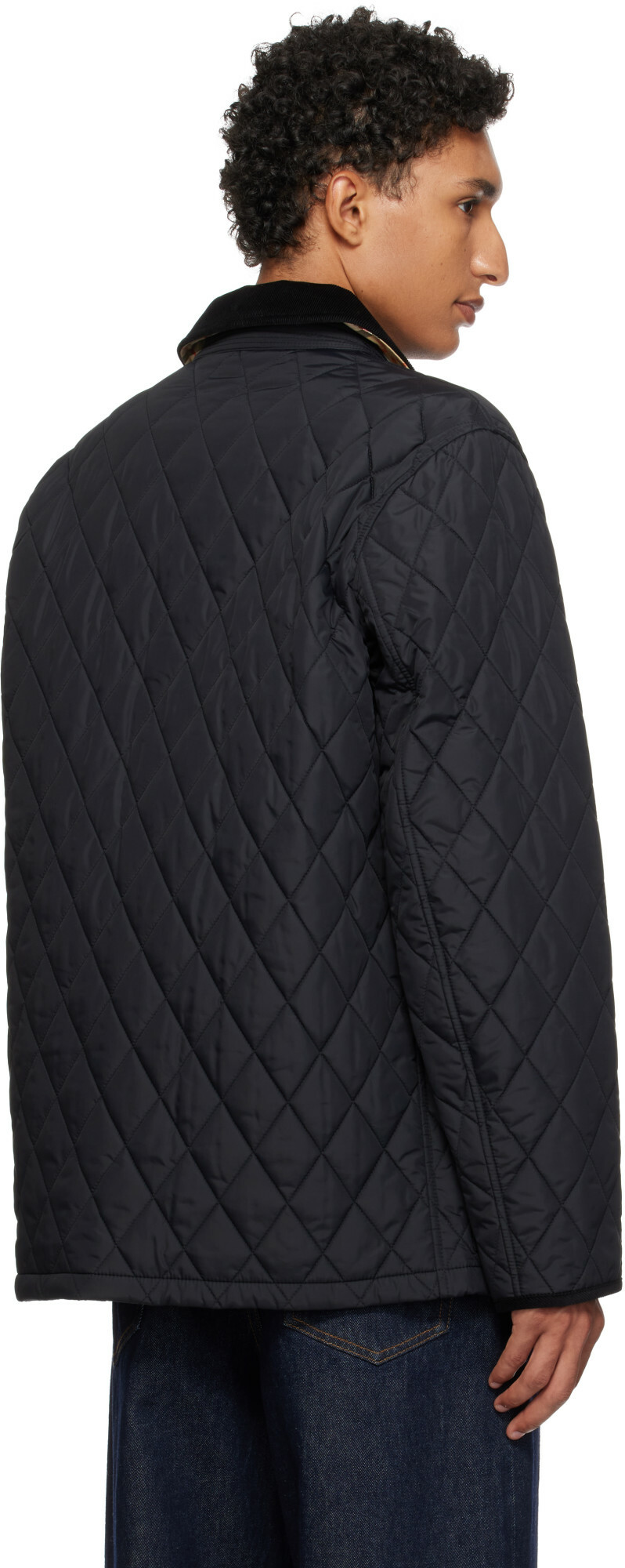 Burberry Black Quilted Nylon Haddington Jacket