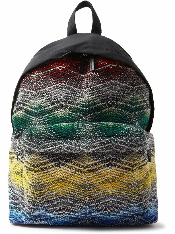 Photo: Missoni - Crochet-Knit Nylon Backpack