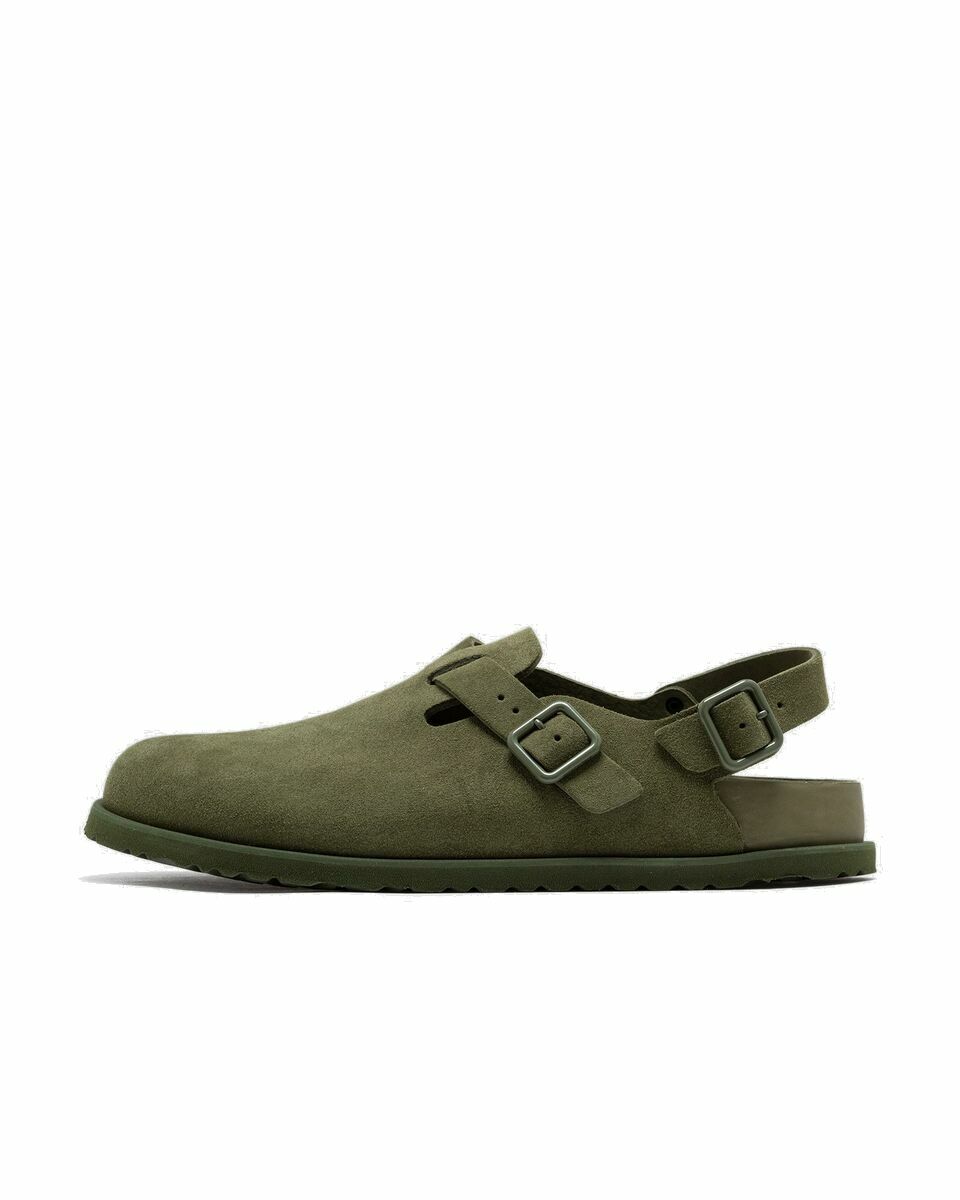 Photo: Birkenstock 1774 Tokio Cazador Leather Green - Mens - Sandals & Slides