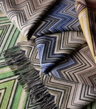 Missoni Perseo Zigzag wool and cashmere throw