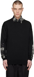 SOPHNET. Black Bandana Sweatshirt