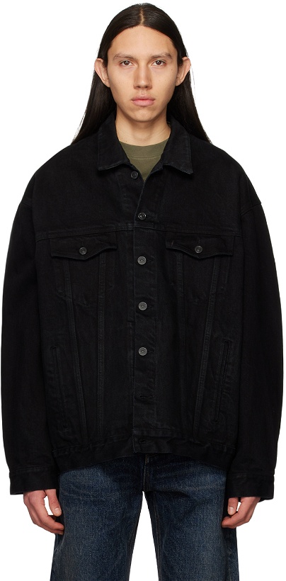 Photo: Balenciaga Black Oversized Denim Jacket