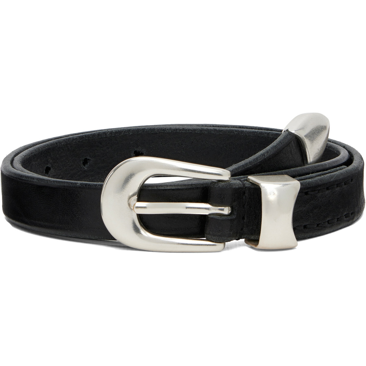 Our Legacy - Emporio Armani Traccia Leather Belt - Brown Our Legacy