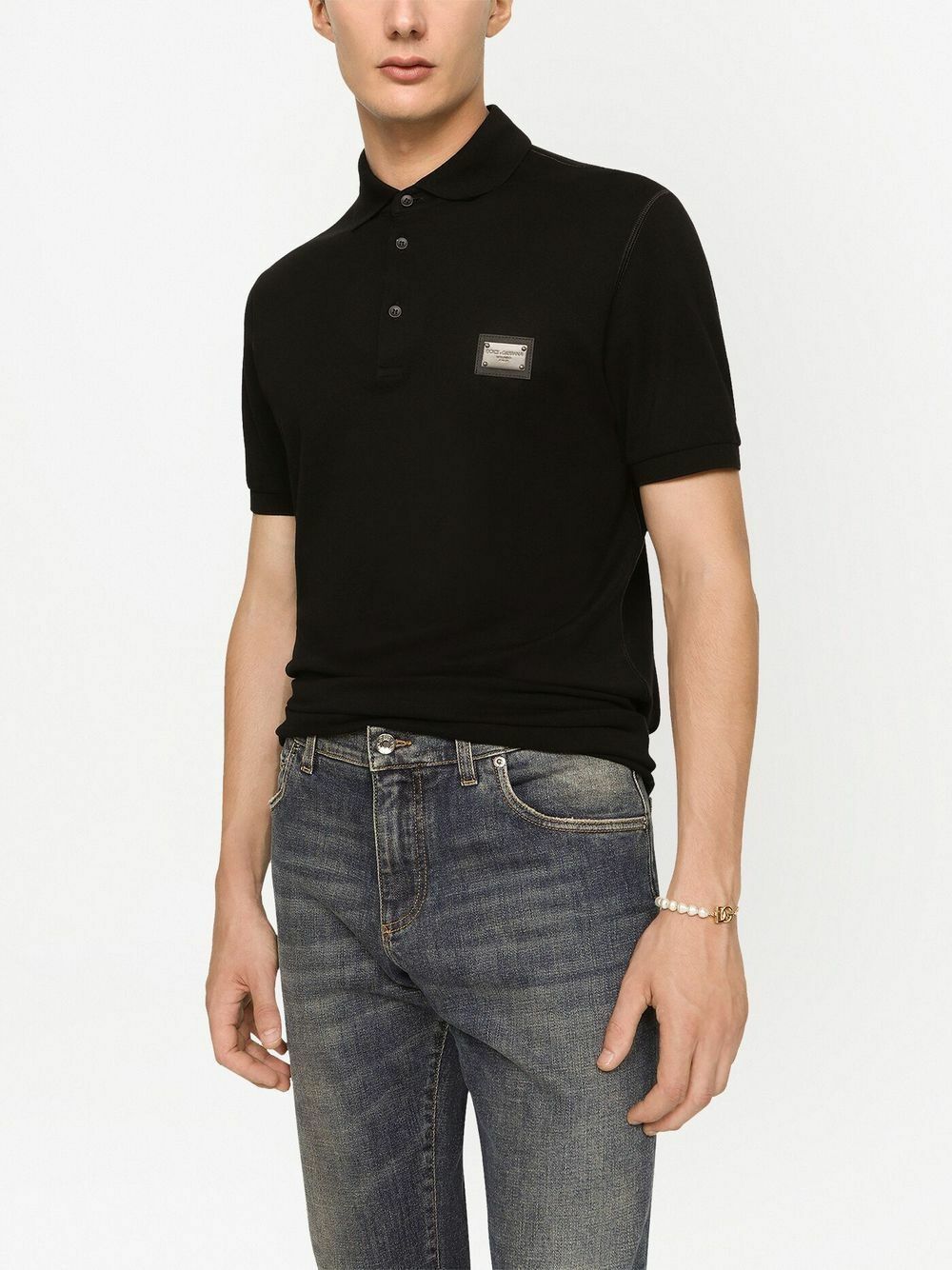 Dolce & Gabbana Red Cotton XOXO Collared Polo T-shirt