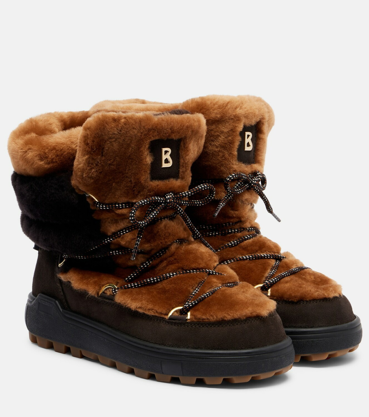 Bogner Chamonix 10 shearling and suede ankle boots