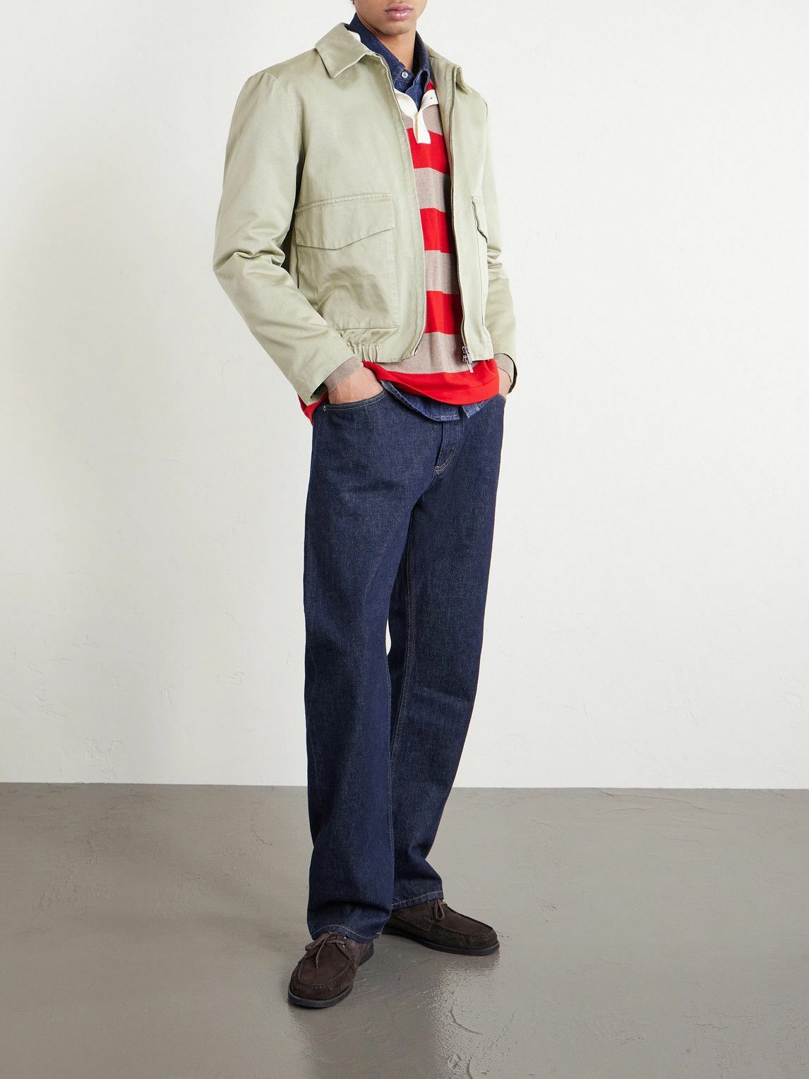 Barena - Cotton-Gabardine Jacket - Green