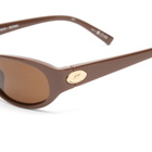 Le Specs Women's Popalicious Sunglasses in Cocoa/Brown Mono 