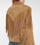 Saint Laurent Fringed suede jacket