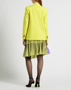 Msgm Womens Blazer in Yellow