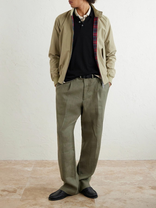 Photo: A.P.C. - Logo-Intarsia Cotton Polo Shirt - Black