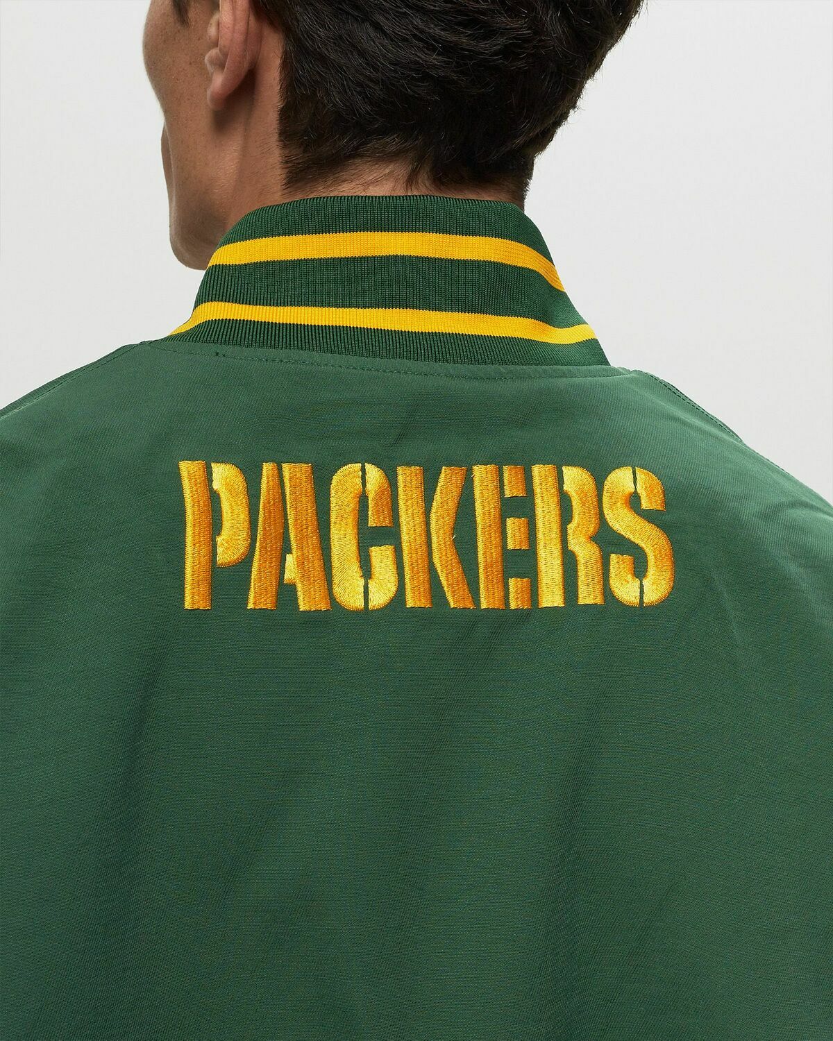 Nike Nfl Green Bay Packers Nike Coach Bomber Jacket Green Bomber
