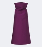 Balenciaga Wool and silk-blend minidress