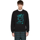 Kenzo Black Limited Edition Holiday Dragon Sweatshirt