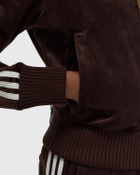 Adidas  Velvet Track Top Brown Track Jackets