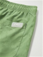 OAS - Straight-Leg Short-Length Printed Swim Shorts - Green