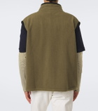 Miu Miu Fleece zip-up vest