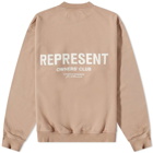 Represent Owners Club Crew Sweat in Stucco