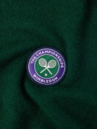 Polo Ralph Lauren - Wimbledon Logo-Appliquèd Cashmere Hoodie - Green
