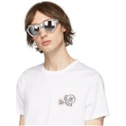 Moncler Silver Leather ML0046 Sunglasses