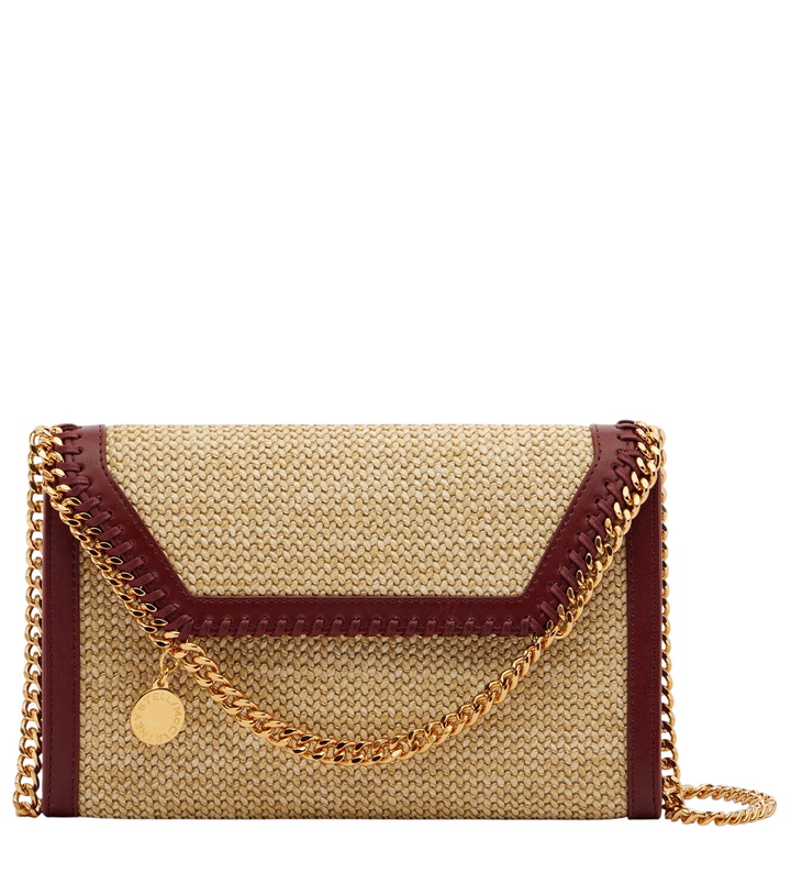 Photo: Stella McCartney Falabella raffia-effect wallet on chain