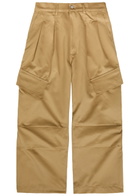 Nahmias Oversized Cargo-twill Cargo Trousers Sand