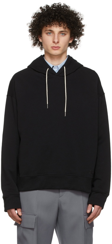 Photo: Jil Sander Black Organic Cotton Hoodie