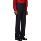 Raf Simons Navy Wool Classic Trousers