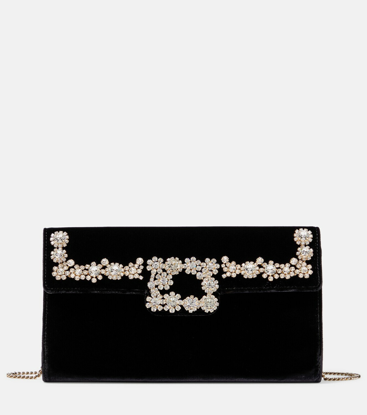 Jeu De Fille Glitter Shoulder Bag in Grey - Roger Vivier