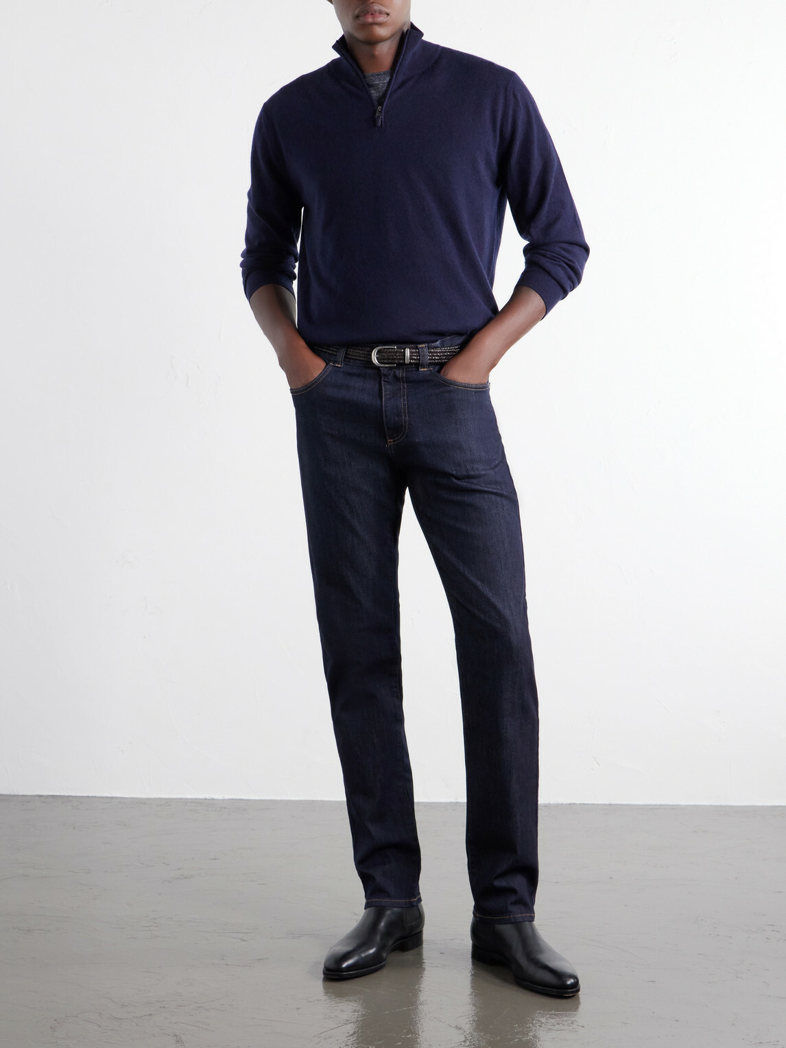 Canali - Slim-Fit Straight-Leg Jeans - Blue