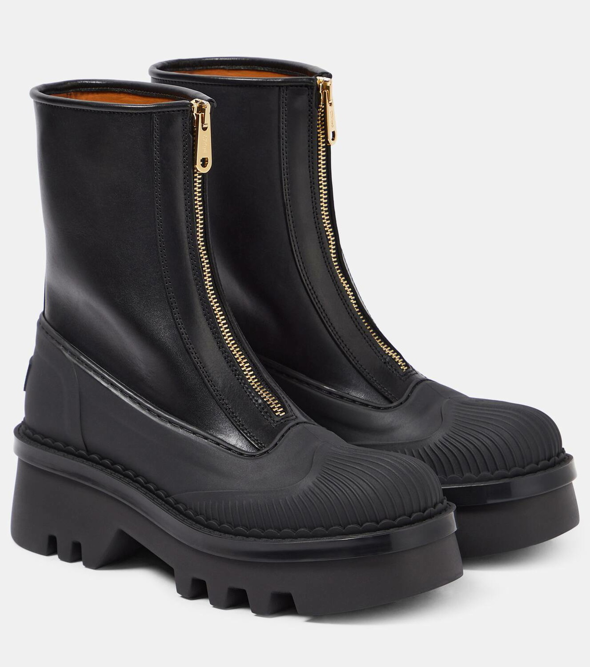 VIP【送料関税込】CHLOE Raina Ankle Boots Chloé Raina Rain Boots | Neutrals | FARFETCH