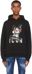 Dsquared2 Black Graphic 'Icon' Hoodie