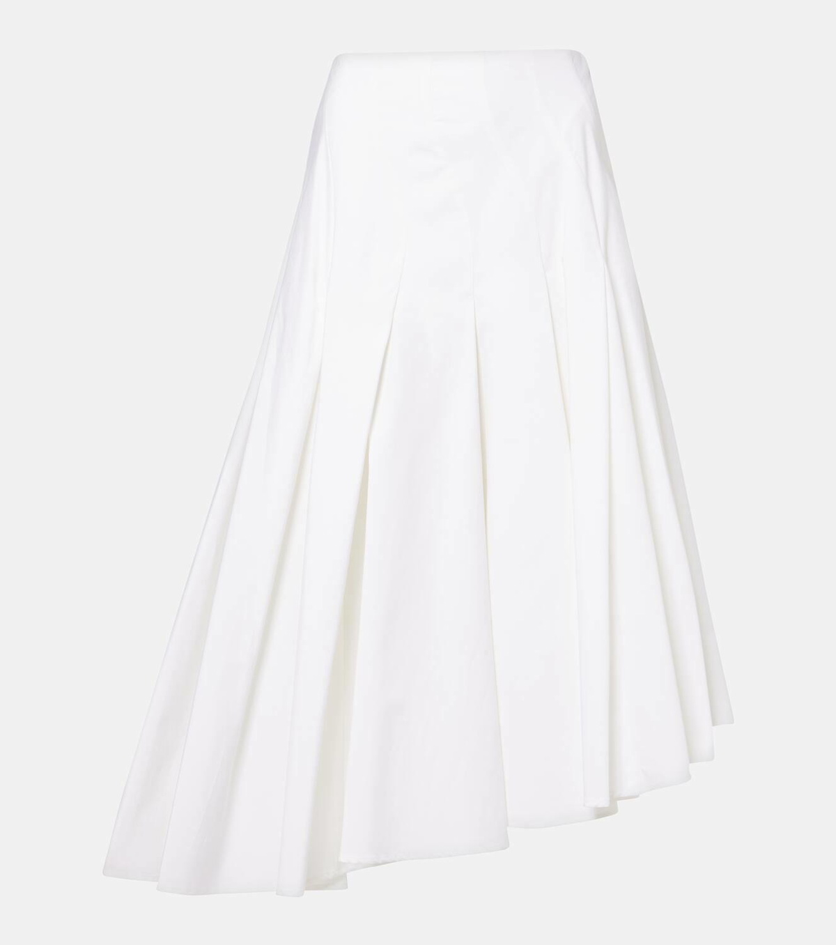 Fforme Rio asymmetric cotton midi skirt