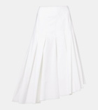 Fforme Rio asymmetric cotton midi skirt