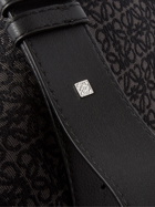 Loewe - Anton Logo-Jacquard Canvas and Leather Sling Backpack