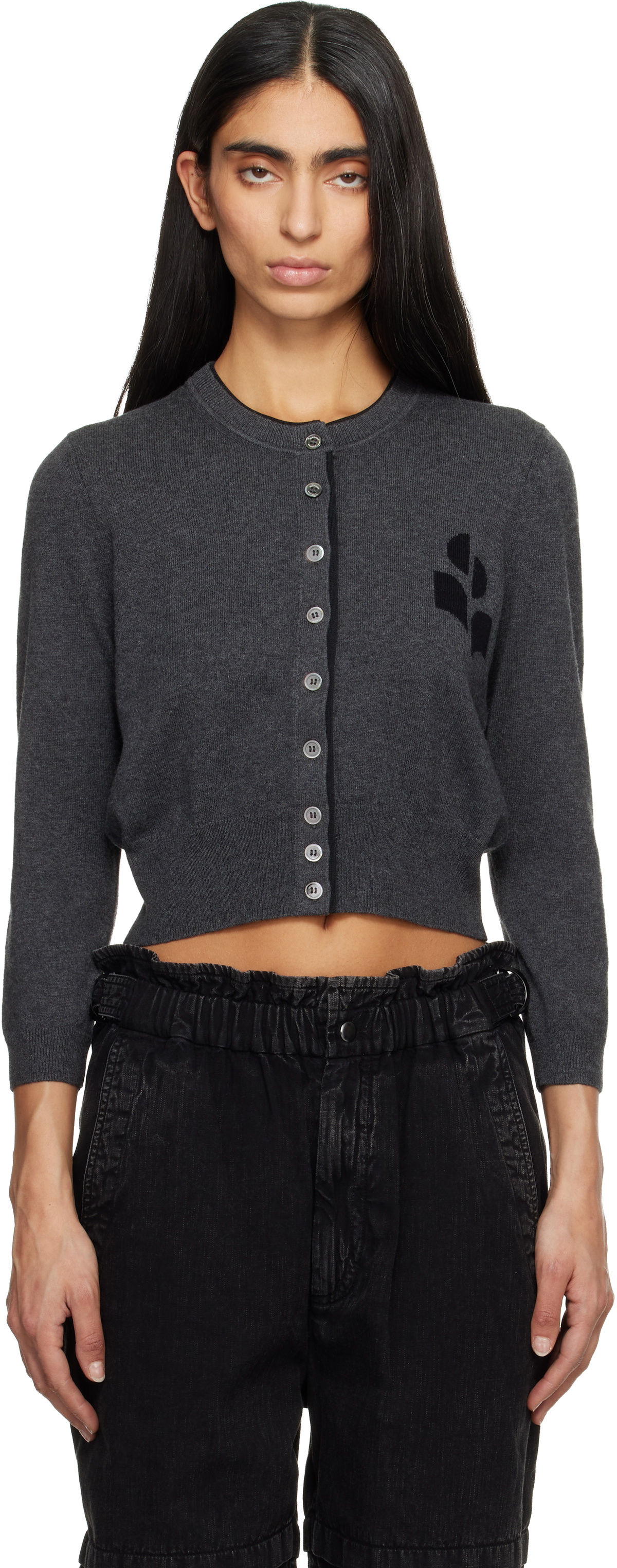 Isabel Marant Etoile Gray Lona Cardigan