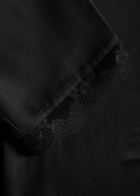 Simone PÉRÈLE Love Me Silk-satin Robe Black