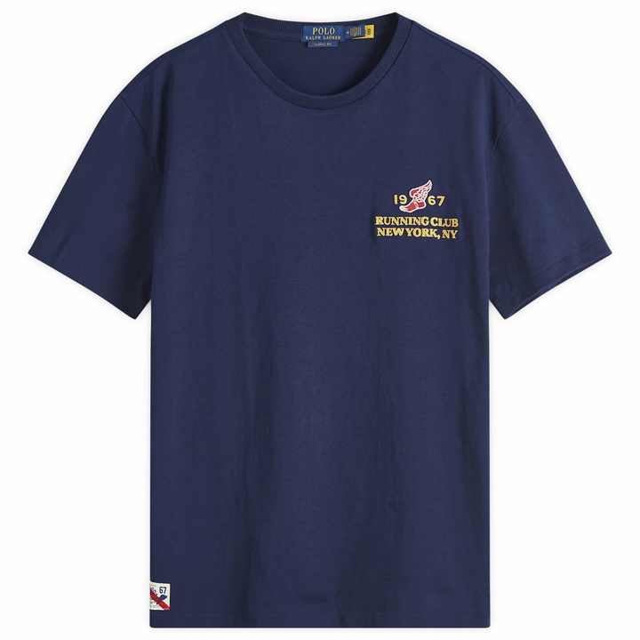 Photo: Polo Ralph Lauren Men's NYC Run Club T-Shirt in Cruise Navy