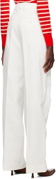 AMI Alexandre Mattiussi White Four-Pocket Trousers